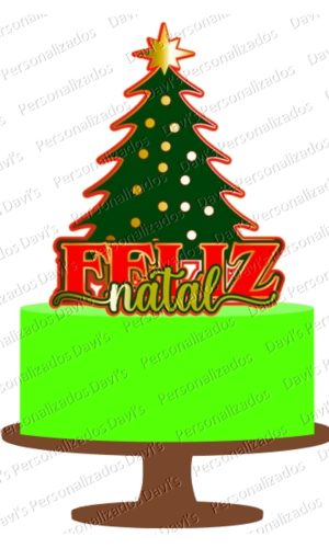 Arquivo de Corte Topo de Bolo Natal #4