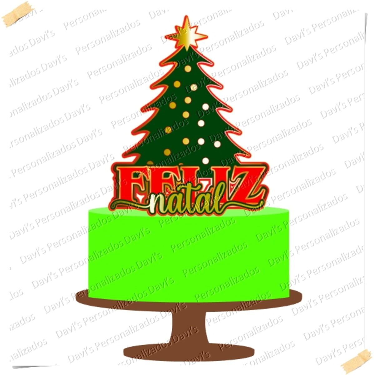 Arquivo de Corte Topo de Bolo Natal #4