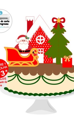 Arquivo de Corte Topo de Bolo Natal - Camada