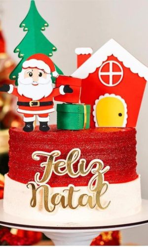 Arquivo de Corte Topo de Bolo Natal Casinha Camadas
