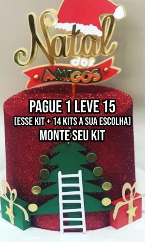 Arquivo de Corte Topo de Bolo Natal dos Amigos +14
