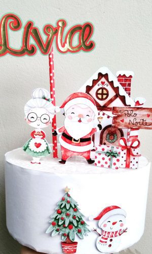Arquivo de corte STUDIO - Topo de Bolo Natal (R117)