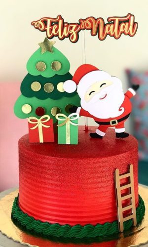Arquivo de Corte / Topo de Bolo - Natal em Camadas