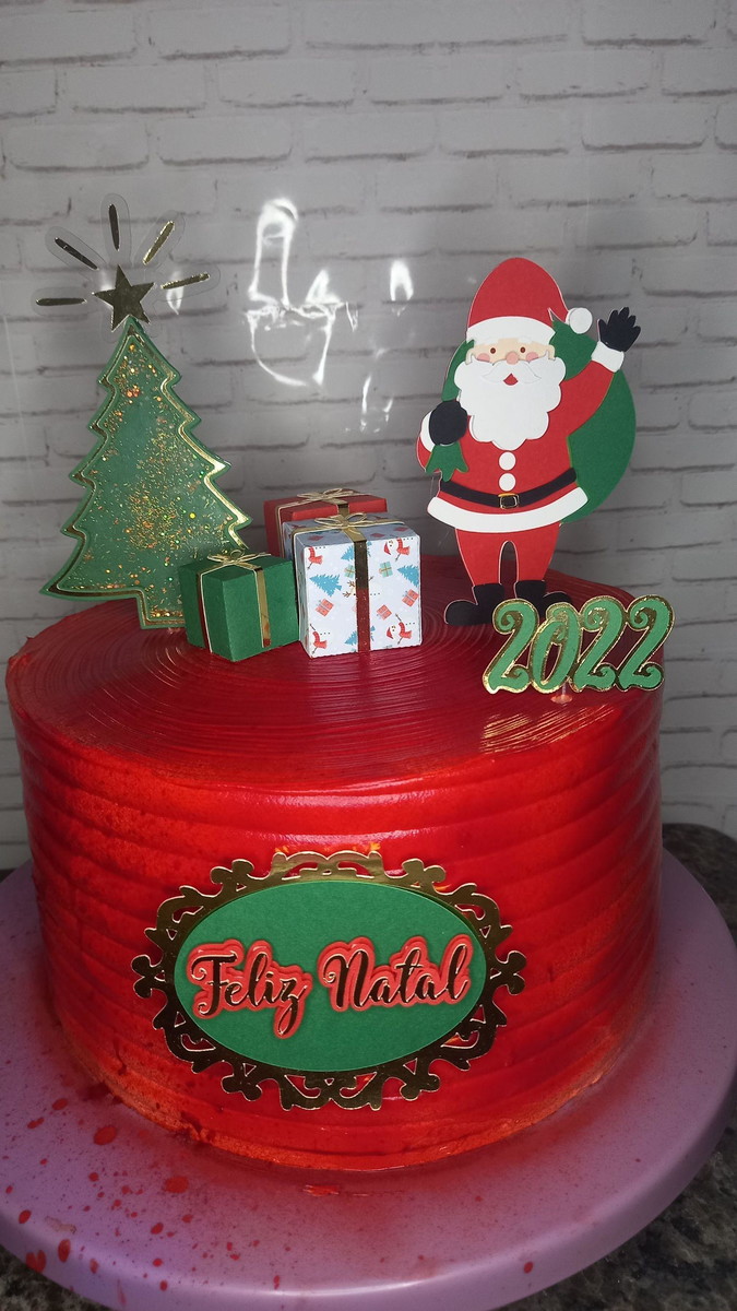 Arquivo de Corte Topo de Bolo Natal - Imagem 3