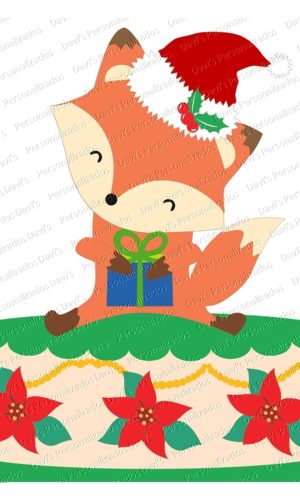 Arquivo de Corte Topo de Bolo Natal Raposinha
