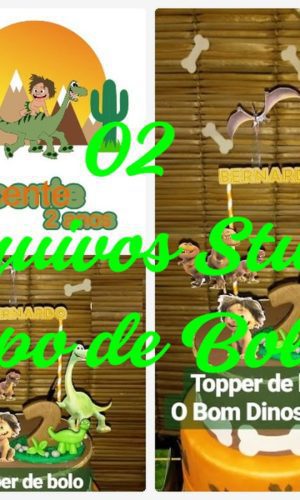 Arquivo de Corte Topo de Bolo - o Bom Dinossauro