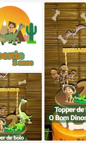 Arquivo de Corte Topo de Bolo o Bom Dinossauro + Brinde