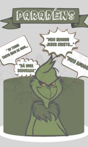 Arquivo de Corte Topo de Bolo o Grinch Camadas - Bf