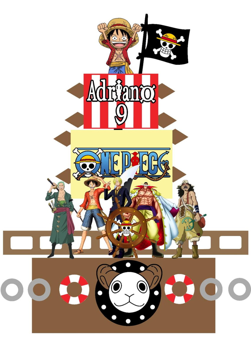 Arquivo de Corte Topo de Bolo One Piece