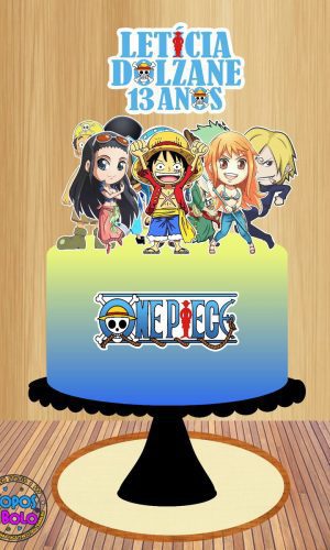 Arquivo de Corte Topo de Bolo One Piece Cute