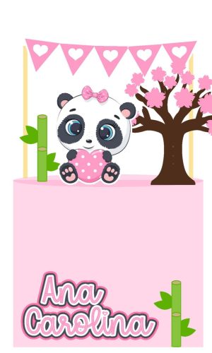 Arquivo de Corte Topo de Bolo Panda 01