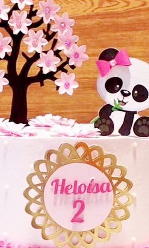 Arquivo de Corte Topo de Bolo Panda