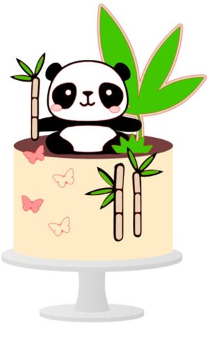 Arquivo De Corte Topo De Bolo Panda