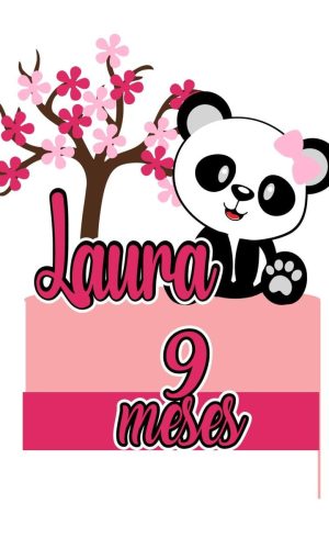 Arquivo de Corte Topo de Bolo Panda Camada Cerejeira