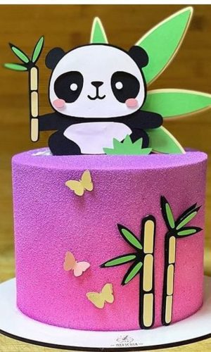 Arquivo de Corte Topo de Bolo Panda em Camadas #1188#
