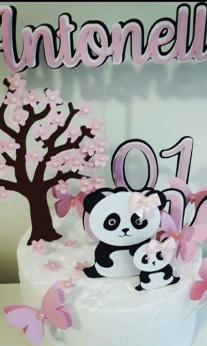 Arquivo de Corte Topo de Bolo Panda 1