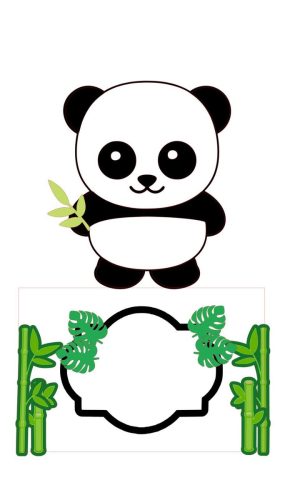 Arquivo de Corte Topo de Bolo Panda