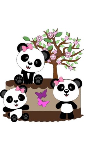 Arquivo de Corte Topo de Bolo Panda Scrap