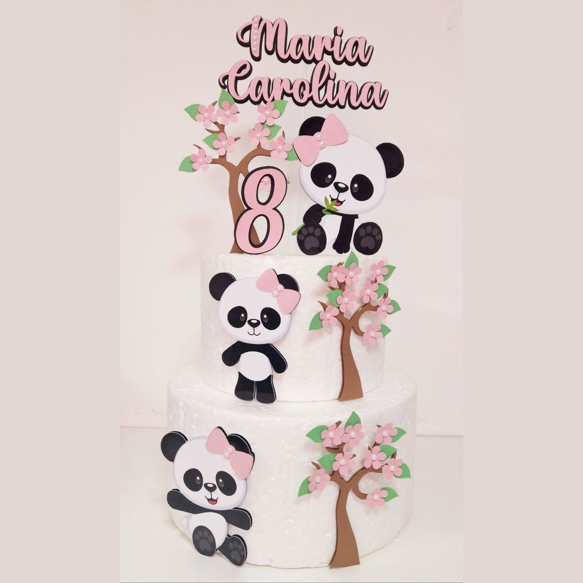 Arquivo de Corte Topo de Bolo Panda Studio - Imagem 2