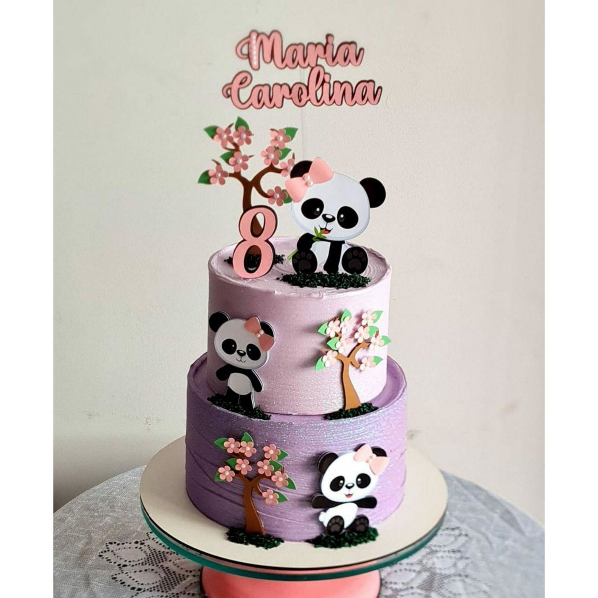 Arquivo de Corte Topo de Bolo Panda Studio