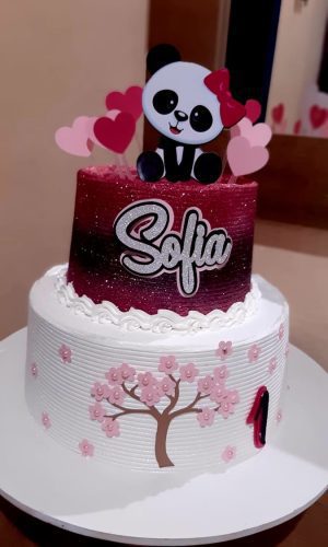 arquivo de corte topo de bolo panda
