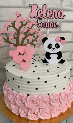 Arquivo de corte Topo de Bolo Panda