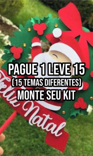 Arquivo de Corte Topo de Bolo Papai Noel em Camadas Studio