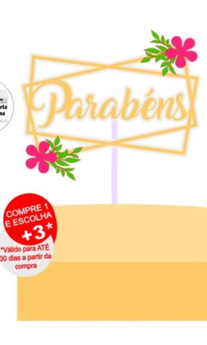 Arquivo de Corte Topo de Bolo Parabéns