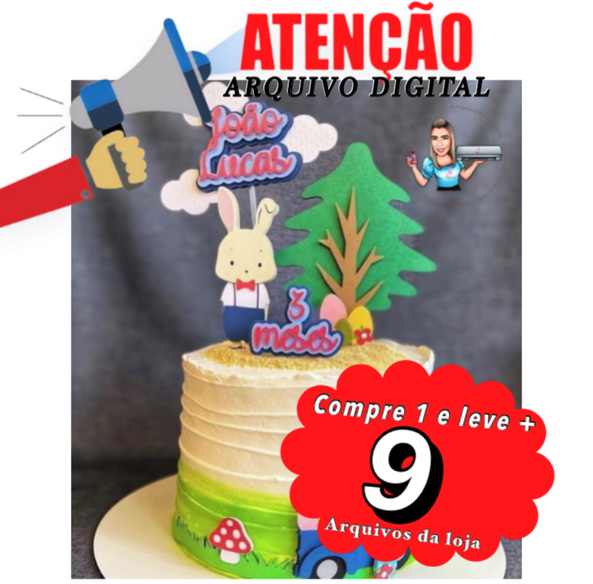 Arquivo de Corte Topo de Bolo - Pascoa (09)