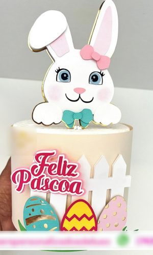 Arquivo de Corte Topo de Bolo Páscoa - 4 - Feliz Páscoa