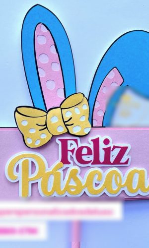 Arquivo de Corte Topo de Bolo Páscoa - 5 - Feliz Páscoa