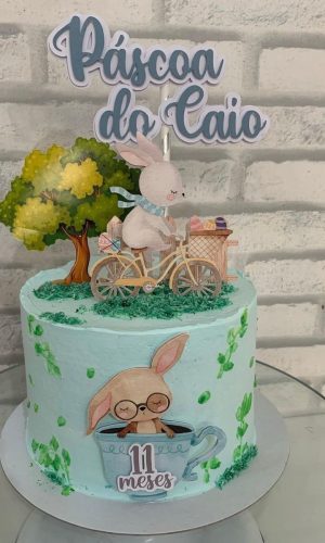 Arquivo De Corte Topo De Bolo Pascoa Aquarela