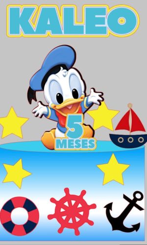 Arquivo de corte topo de bolo pato Donald baby