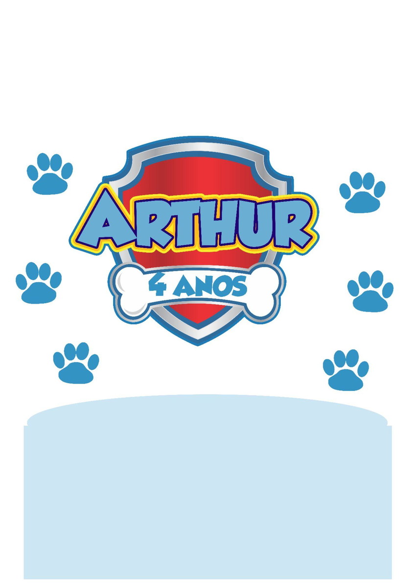 Arquivo de corte Topo de Bolo Patrulha Canina 3