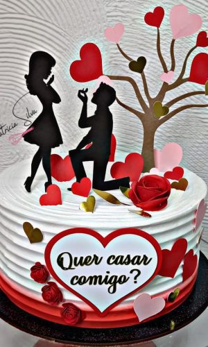 Arquivo De Corte Topo De Bolo Pedido De Casamento