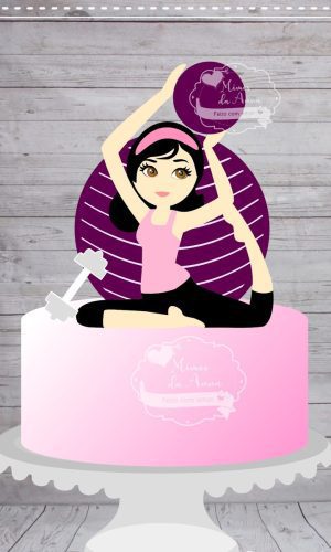 Arquivo de Corte Topo de Bolo Pilates em Camadas