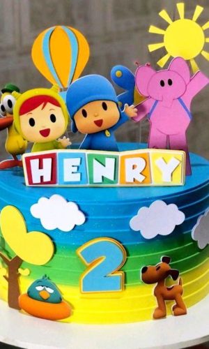 Arquivo de Corte Topo de Bolo Pocoyo
