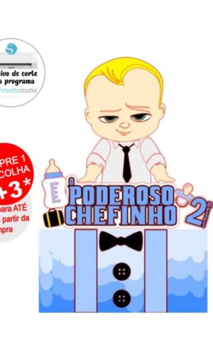 Arquivo de Corte Topo de Bolo Poderoso Chefinho