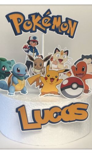 Arquivo de Corte Topo de Bolo Pokémon Pikachu