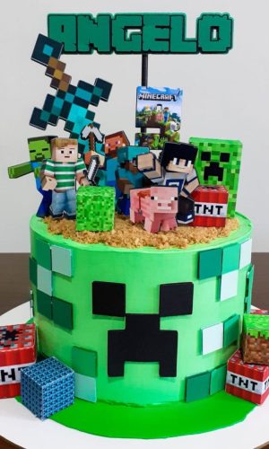 Arquivo de Corte Topo de Bolo Minecraft