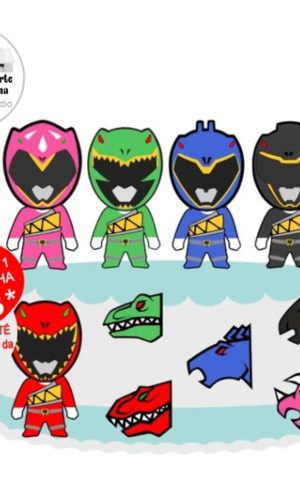 Arquivo de Corte Topo de Bolo Power Ranger -