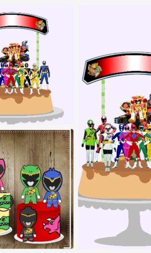 Arquivo de Corte Topo de Bolo Power Ranger + Brinde