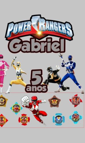 Arquivo de Corte Topo de Bolo Power Ranger