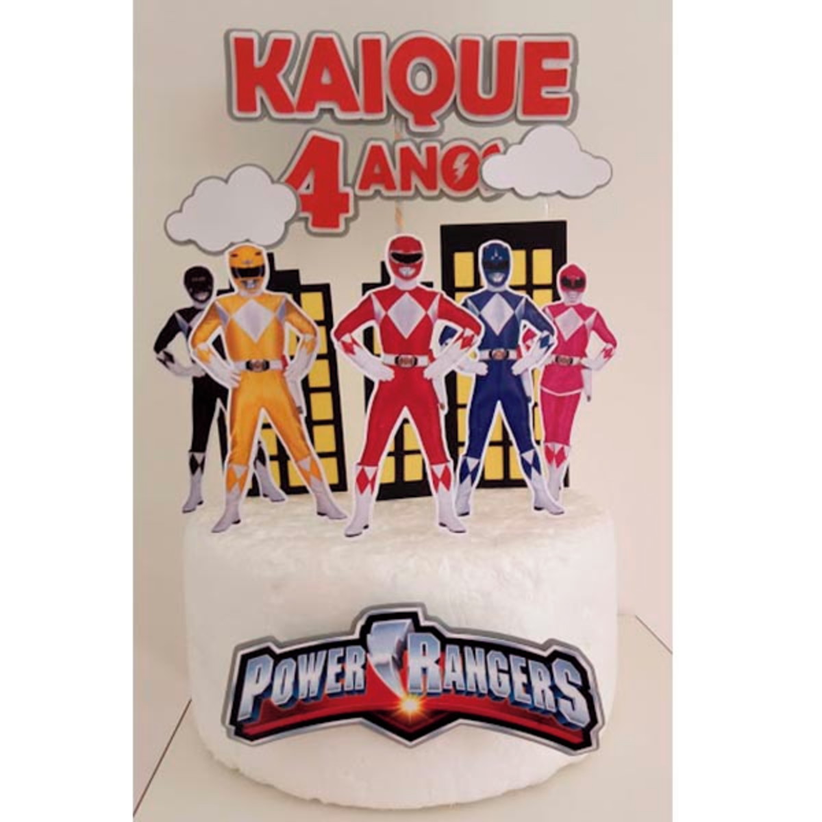 Arquivo de Corte Topo de Bolo Power Rangers + BRINDE - Imagem 2