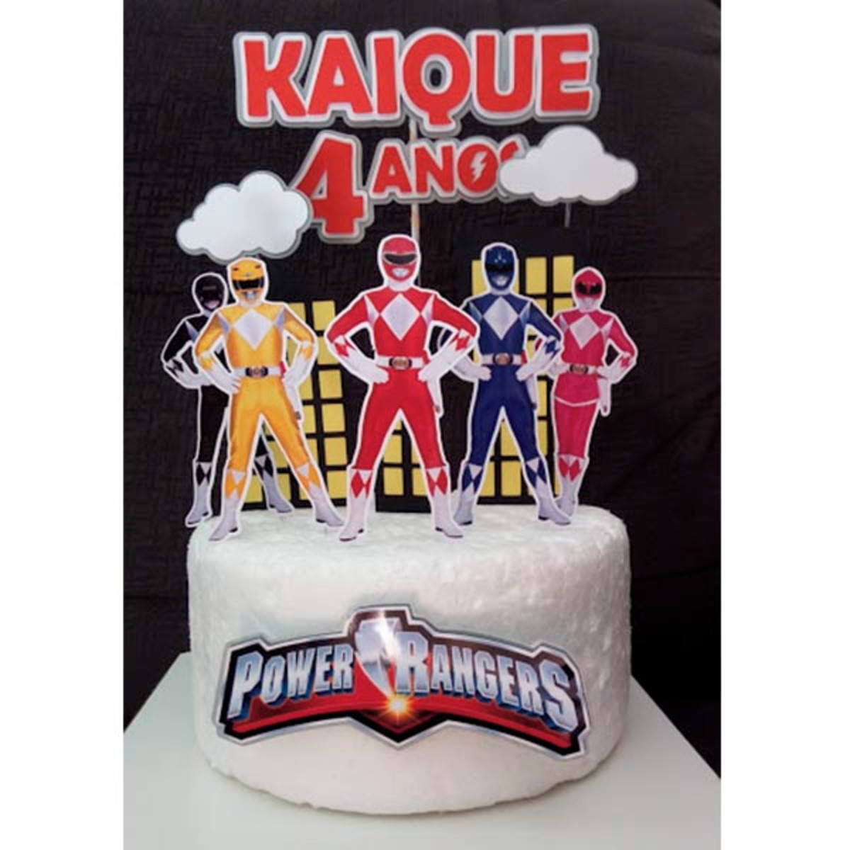 Arquivo de Corte Topo de Bolo Power Rangers + BRINDE