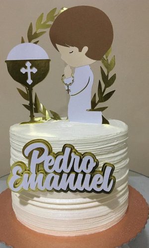 Arquivo de Corte Topo de Bolo Primeira Eucaristia Menino 2