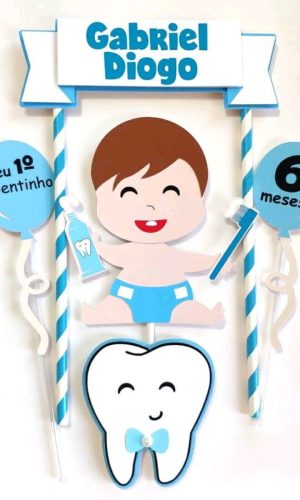 Arquivo de Corte Topo de Bolo Primeiro Dentinho Camadas 81