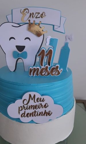 Arquivo de corte topo de bolo primeiro dentinho em camadas