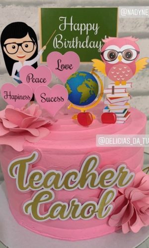 Arquivo de corte Topo de Bolo Professores