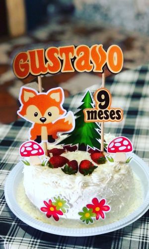 Arquivo de Corte Topo de Bolo Raposinha